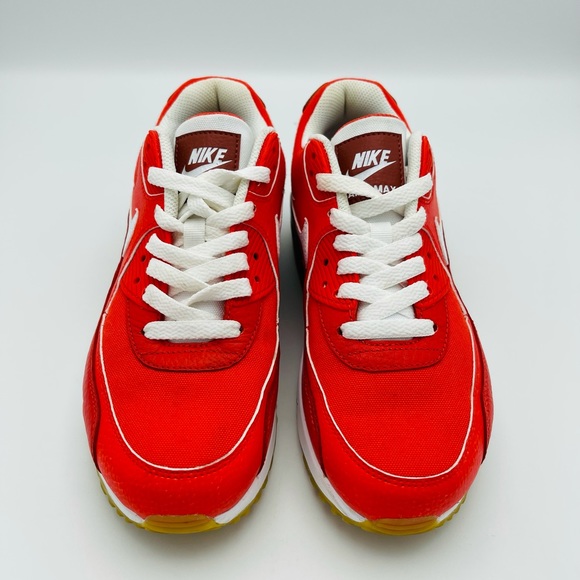 Women’s Nike Air Max 90 Orange Red Color Sneaker 7 - Picture 5 of 10